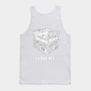 Florence Cube black and white Tank Top